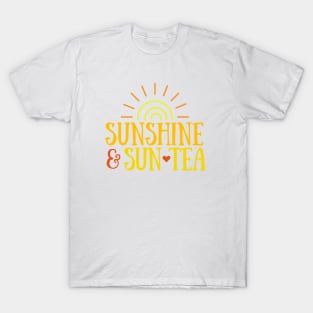 Sunshine & Sun Tea - Summer Iced Tea T-Shirt